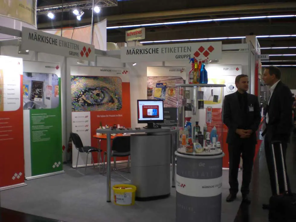 Messestand der Märkische Etiketten Gruppe auf der FachPack 2009